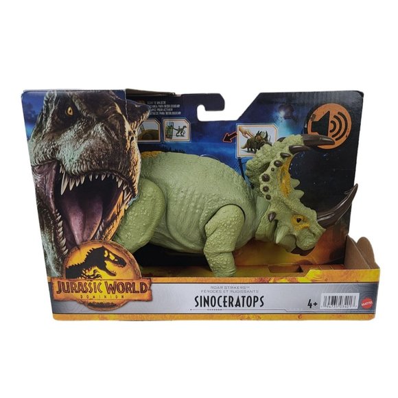 NEW Jurassic World Dominion Roar Strikers Sinoceratops Dinosaur Figure Roars - Picture 1 of 9